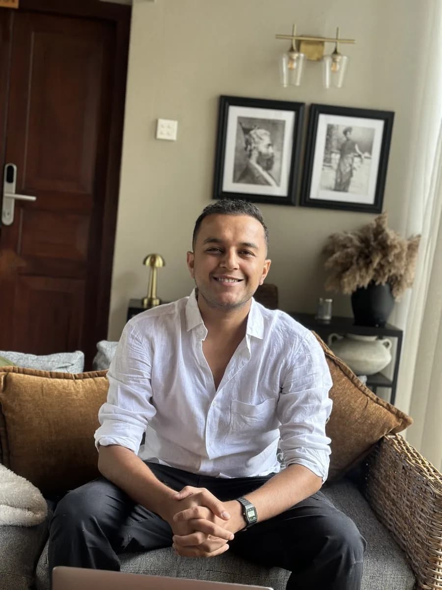 Portrait of Ayush Mehta, founder of HireGenie